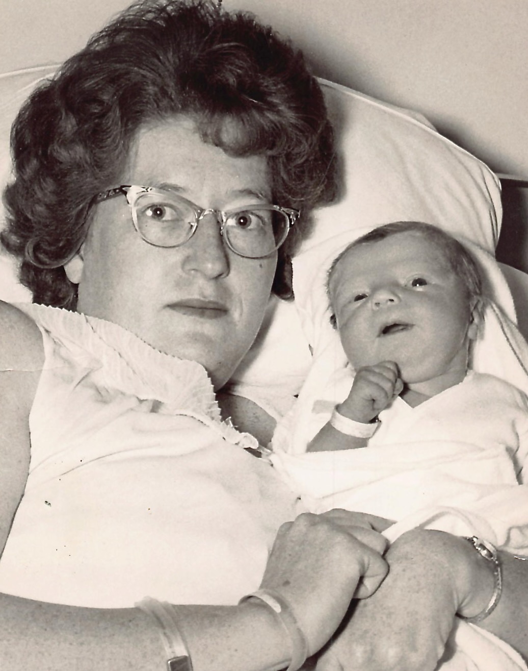 The first picture of me with my mom on day 1 at the old Freeman's Hospital in Joplin, MO.