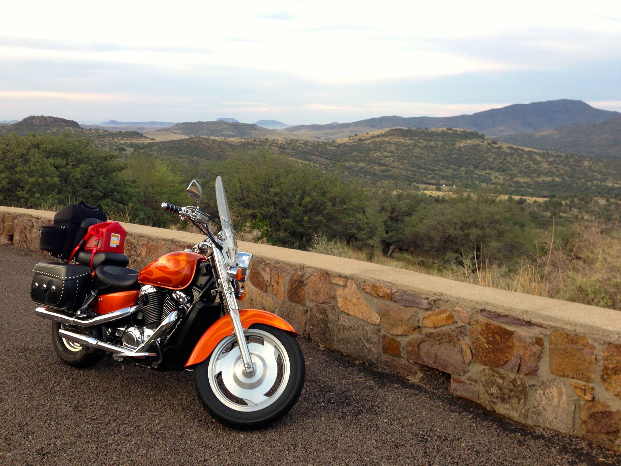Honda Shadow Sabre VT1100 in West Texas